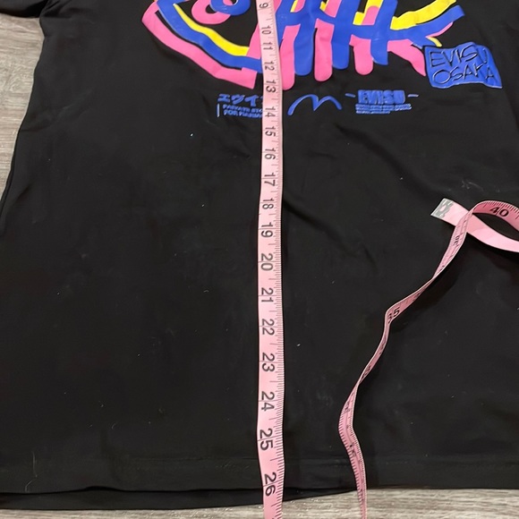 EUC Authentic EVISU T-shirt Evergreen Japan Streetwear Brand Size Medium - Picture 6 of 9